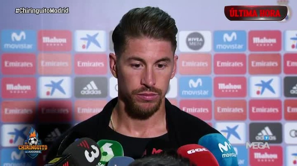 Sergio Ramos s'est présenté devant les caméras. Capture/ElChiringuito