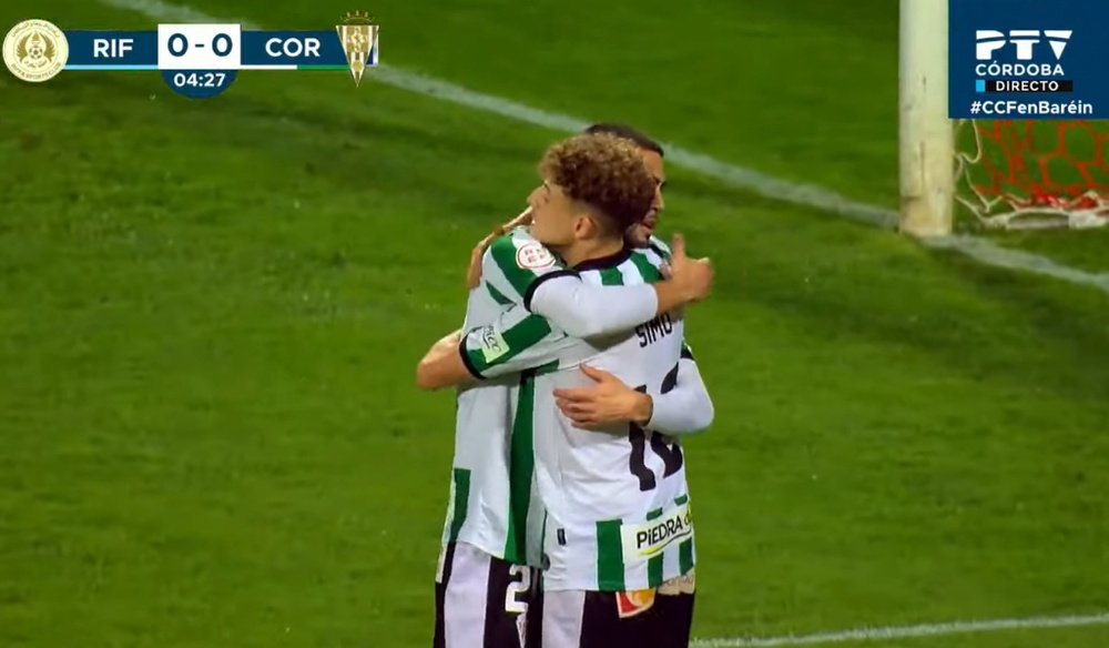 El Córdoba se despidió de Baréin con un empate. Captura/PTVCordoba