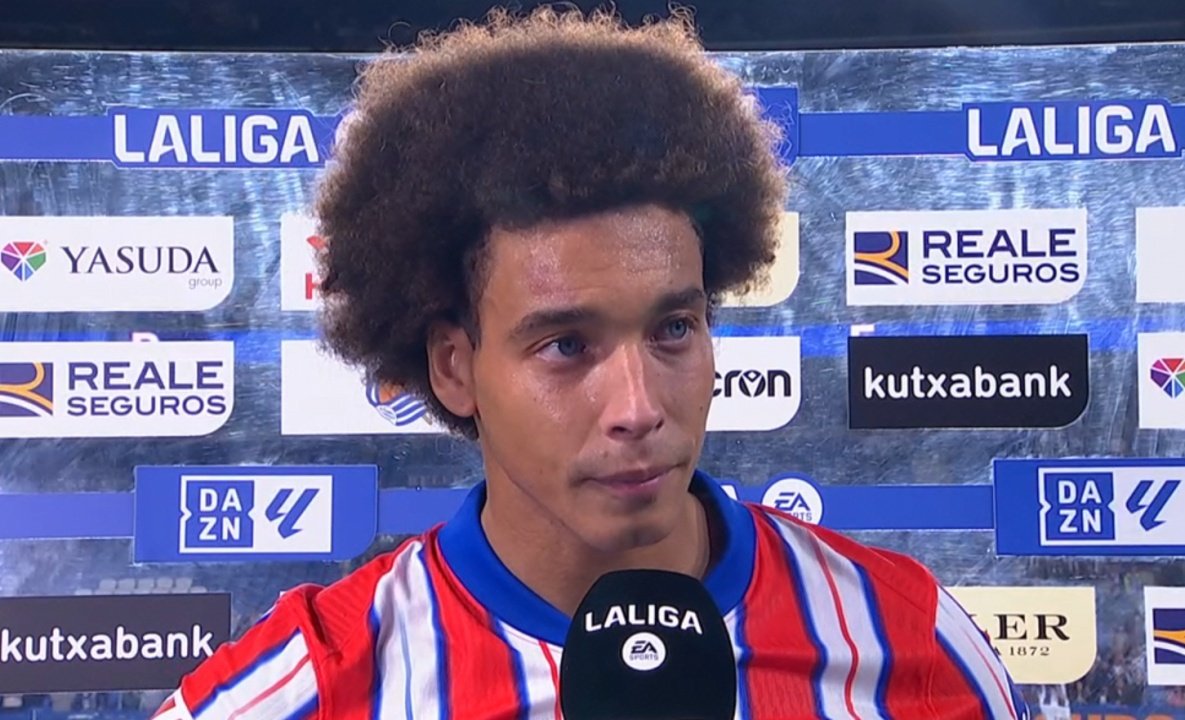 Witsel lamentó el empate en San Sebastián. Captura/DAZN