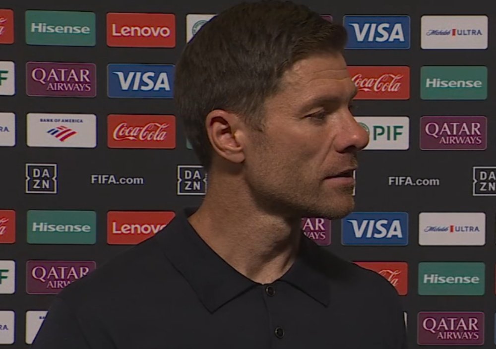 Xabi Alonso en après match. Capture/DAZN