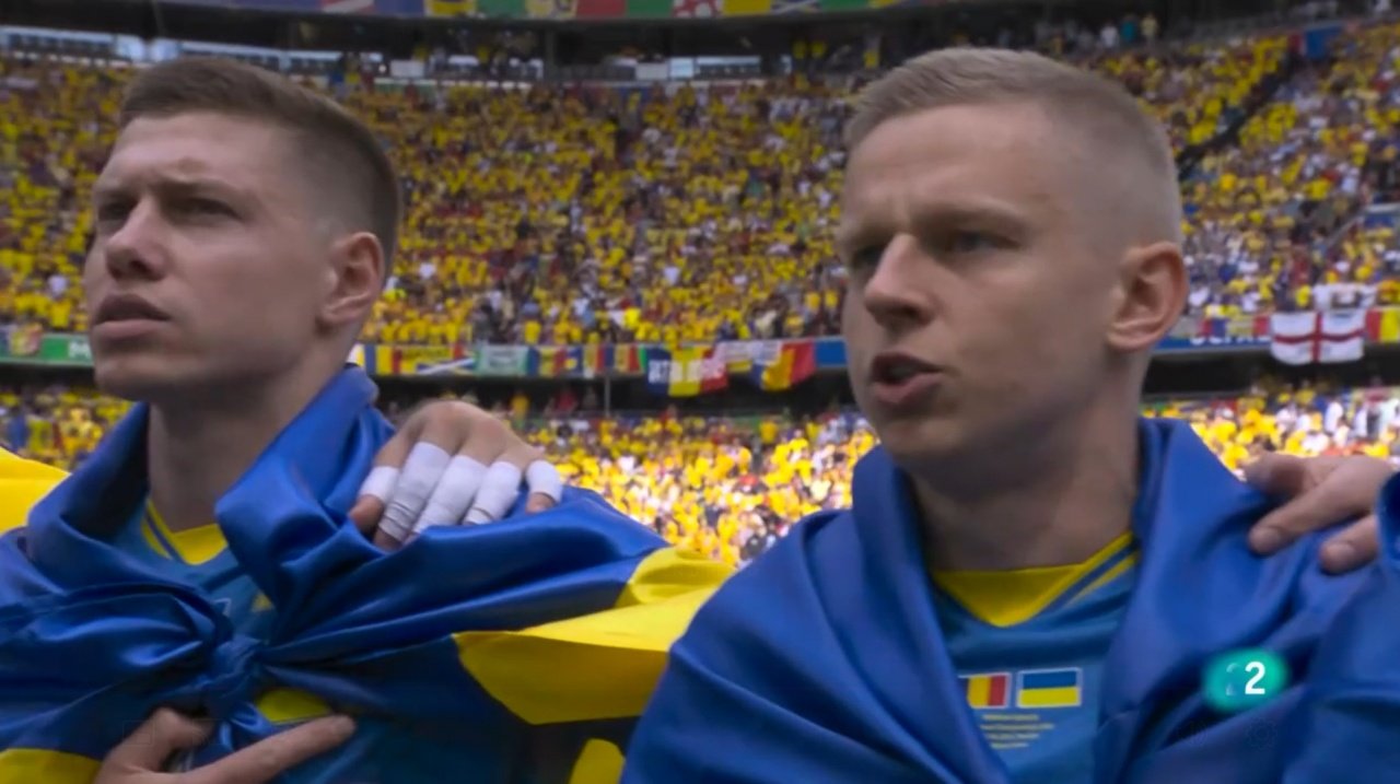 Los jugadores ucranianos se solidarizaron con su país. Captura/La2