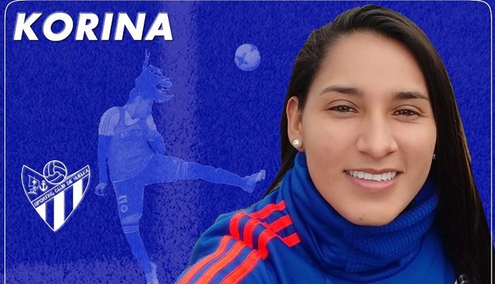 Korina ya es nueva jugadora del Sporting de Huelva. SportingdeHuelva