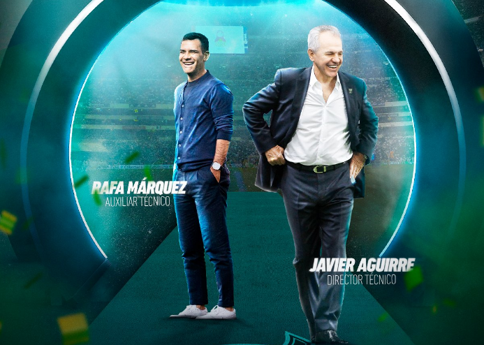 La Federación Mexicana de Fútbol anunció a través de sus canales oficiales la contratación de Javier Aguirre, que firma con el 'Tri' hasta la Copa del Mundo 2026. Además, el organismo comunicó que Rafa Márquez será la mano derecha del 'Vasco', al que dará el relevo para el periodo 2026-2030.