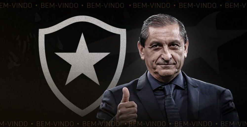 Ramón Díaz, nuevo técnico de Botafogo. Twitter/Botafogo