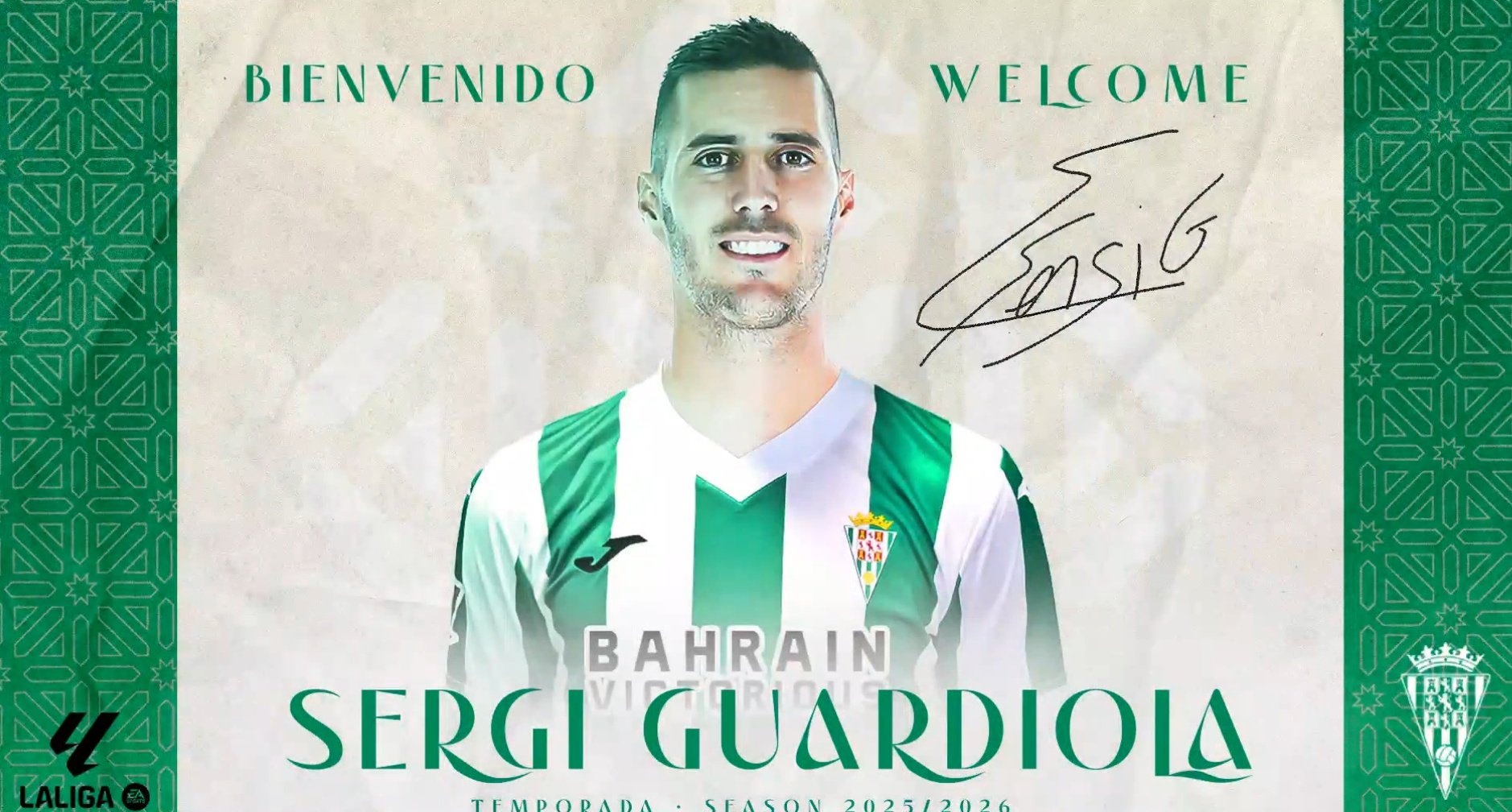 Sergi Guardiola firma hasta 2026. Captura/CordobaCF