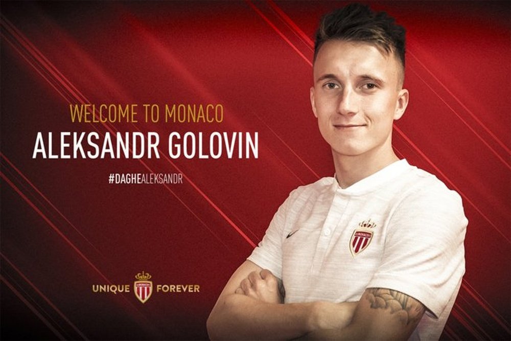 Golovin, novo jogador do Mônaco. ASMonaco
