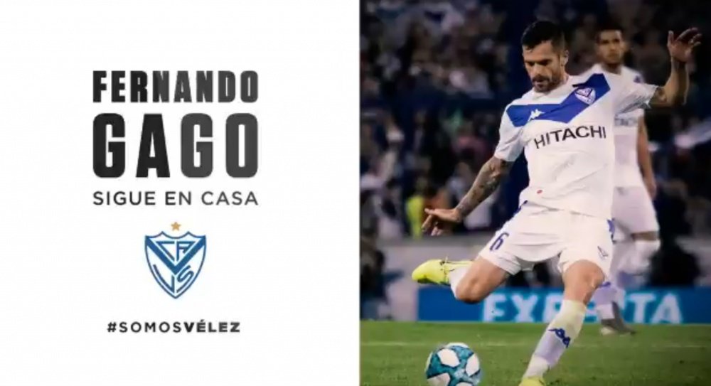 Gago amplió su contrato con Vélez. Captura