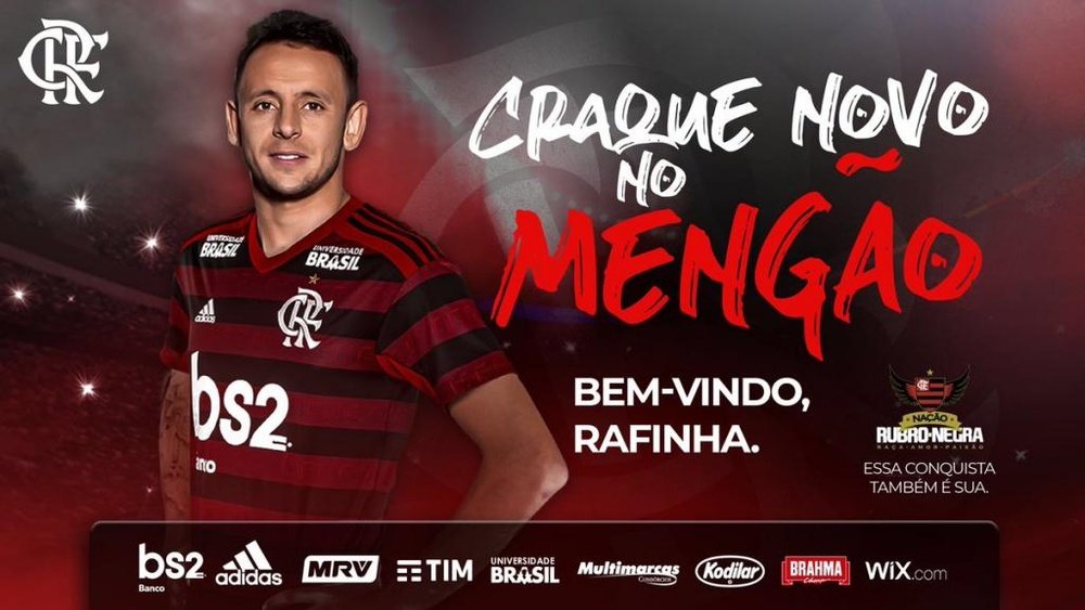 Rafinha é confirmado como atleta do Flamengo. Flamengo