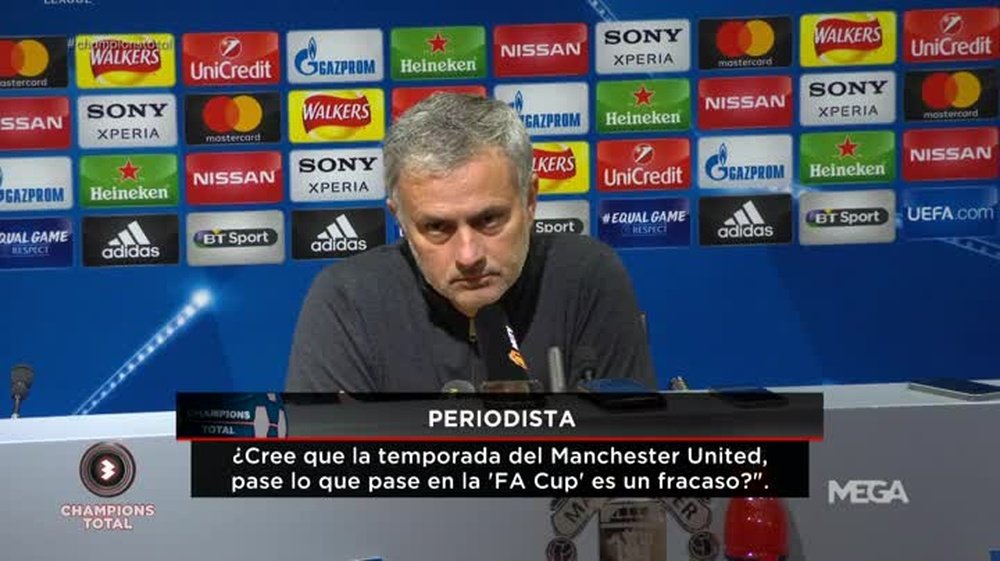 Mourinho se enfadó con la prensa española. Captura/MEGA