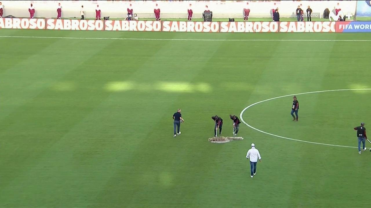 El Venezuela-Argentina se retrasó 30 minutos. Captura/TyCSports