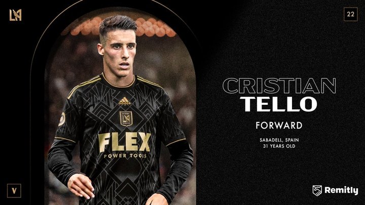 Cristian Tello rejoint le Los Angeles FC en MLS