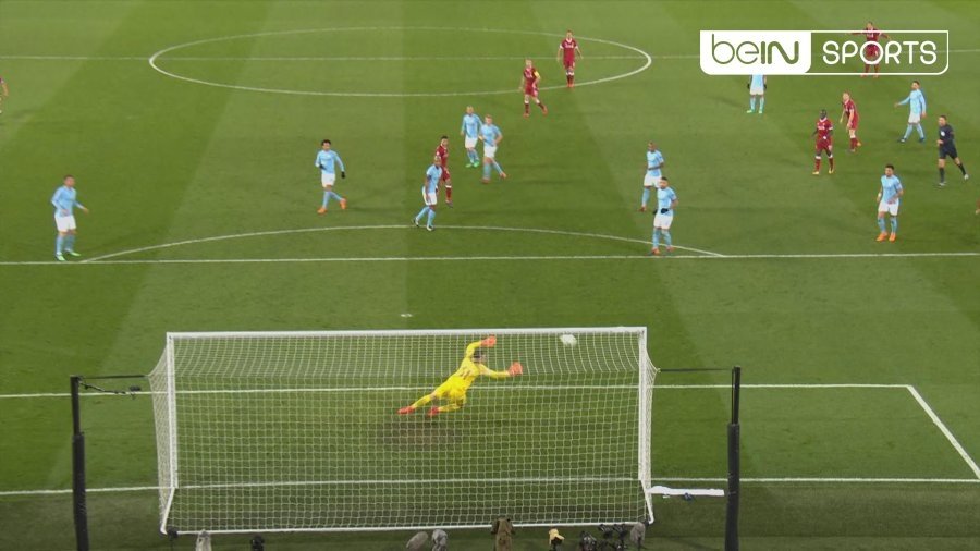 Oxlade-Chamberlain thundered home from range. Screenshot/beINSports