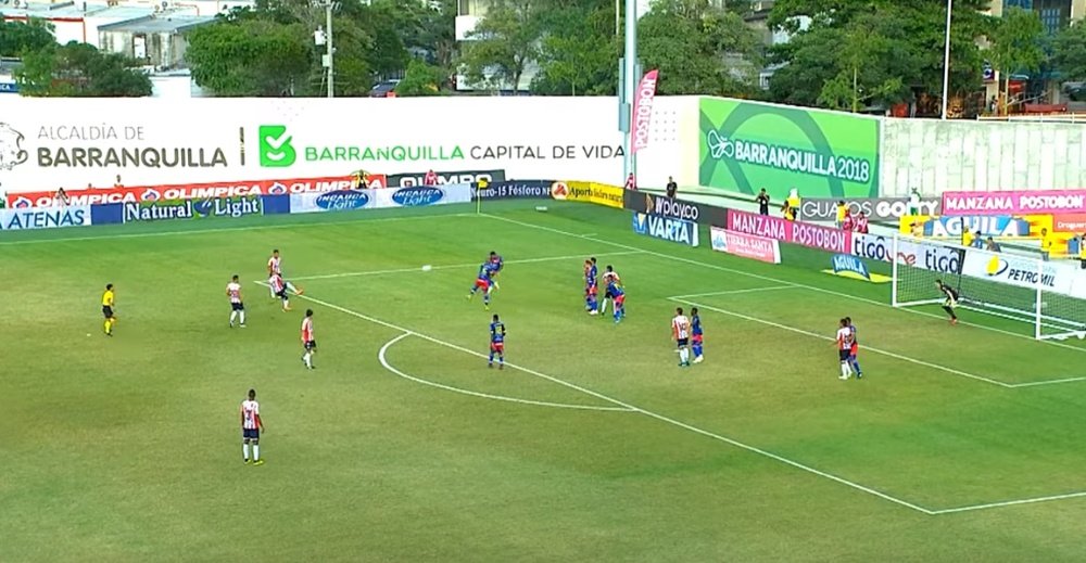 Barrera anotó un gran gol a Deportivo Pasto. Captura