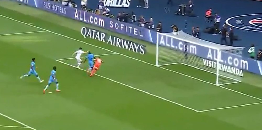 Magical pass from Neymar. Screenshot/beINSports