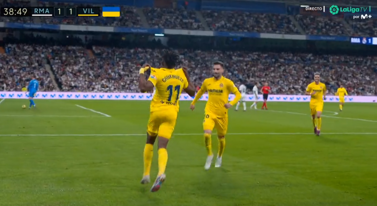 Chukwueze sigue 'on fire': rompió a Nacho y fusiló a Courtois para el 1-1