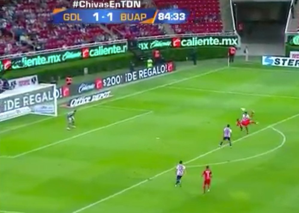 Escoto firmó un golazo ante Chivas en el tramo final de partido. Twitter/TDN