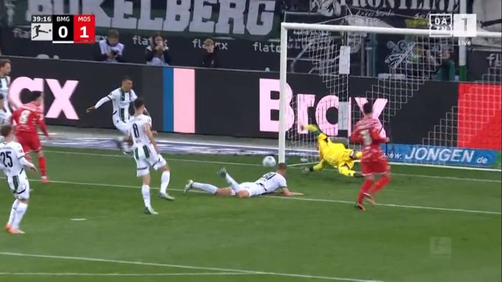 El Mainz sigue de dulce y ya es tercero. Captura/DAZN