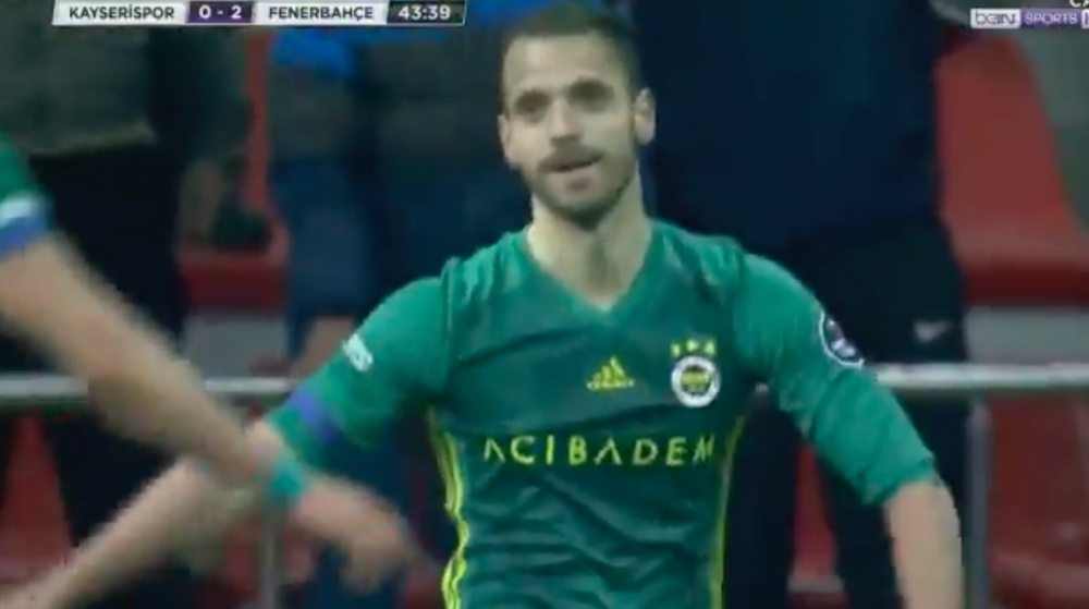 Soldado le dio la victoria al Fenerbahçe. Captura/beINSports