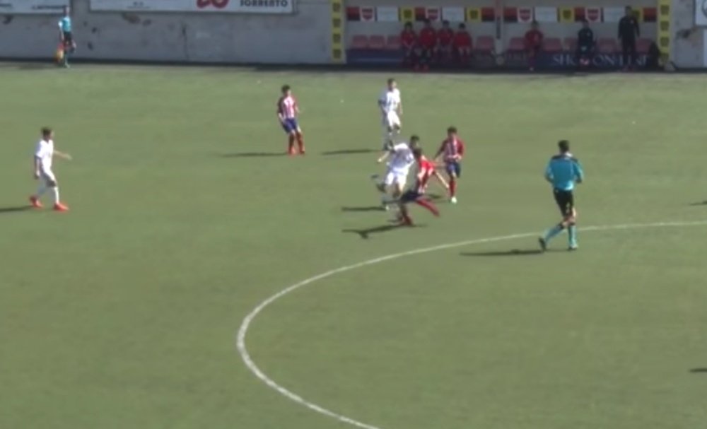 El hijo de Santi Denia firmó un auténtico golazo. Youtube