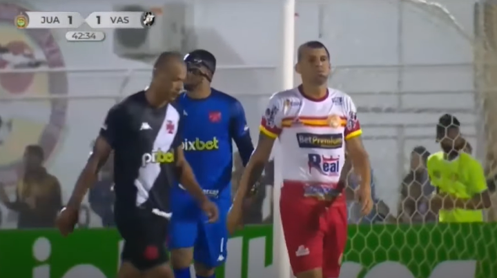 Juareirense y los penaltis acaban con Vasco da Gama. Captura/CopaBrasil