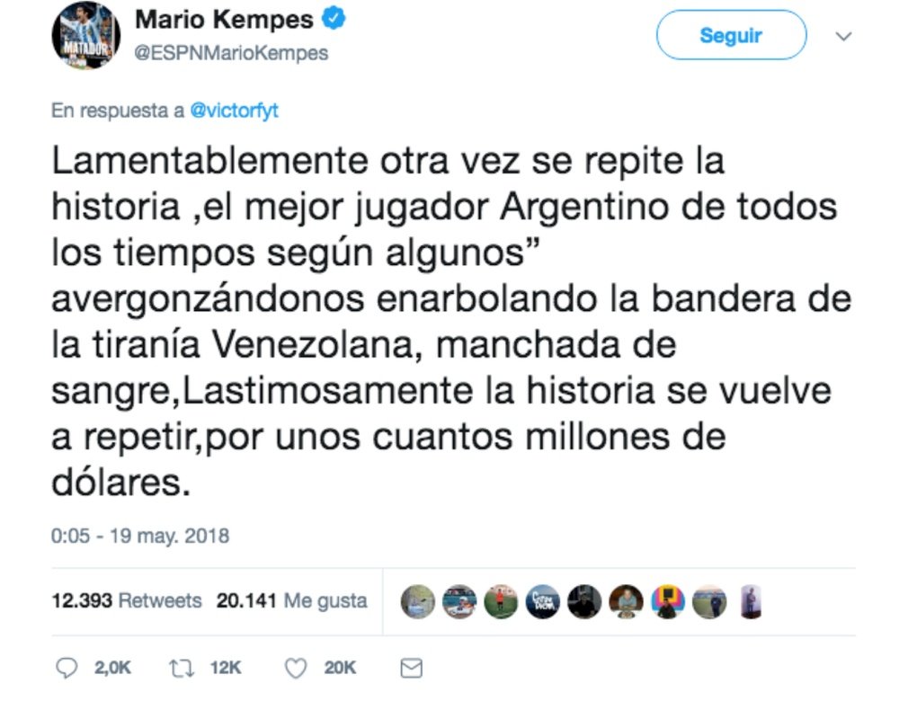 Kempes le mandó un duro mensaje a Maradona. Kempes