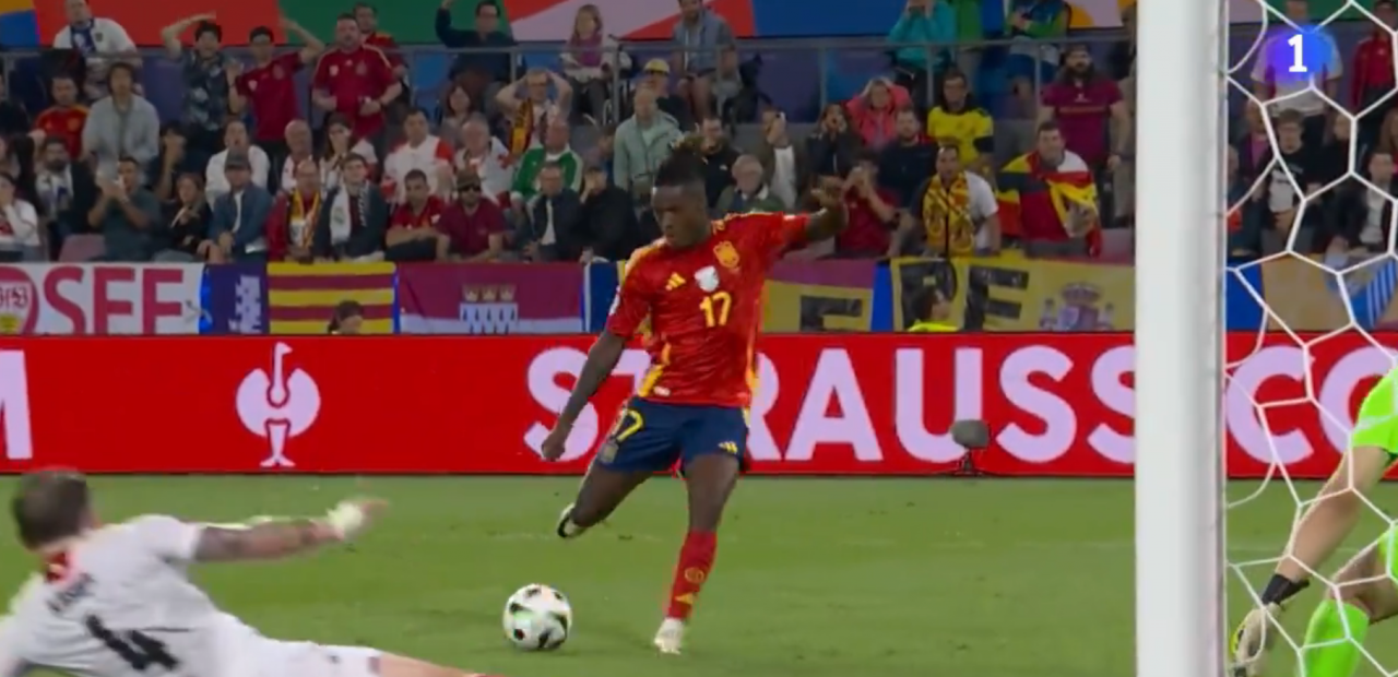Imparable Nico Williams, que rompió a un rival y fusiló al portero