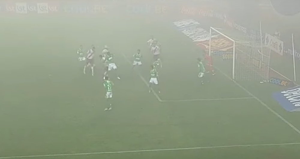 Ni la niebla frena a Curicó Unido. Captura/TNTSportsChile