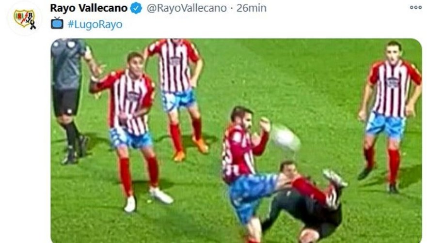 Rayo weren't given a penalty. Twitter/RayoVallecano