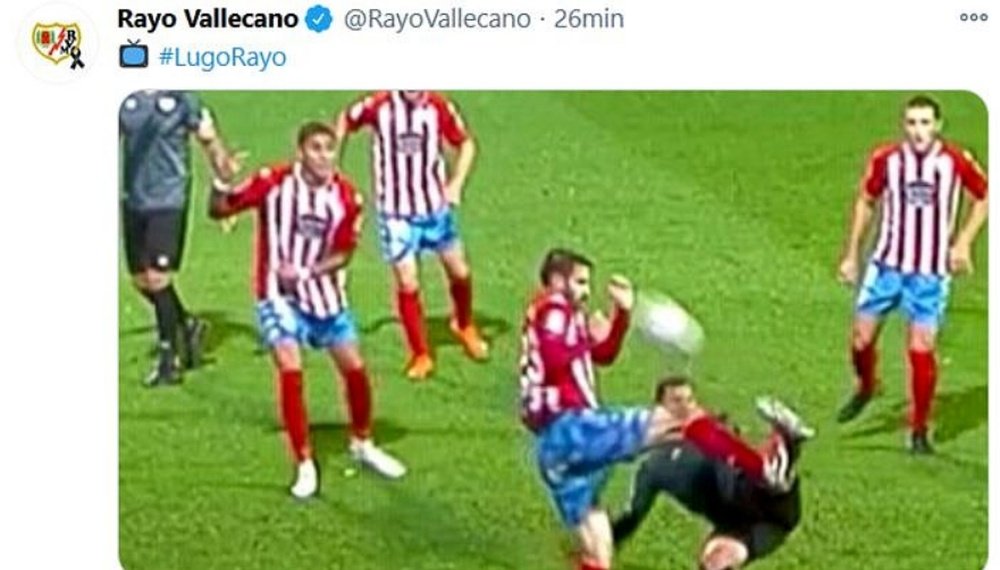 Rayo weren't given a penalty. Twitter/RayoVallecano