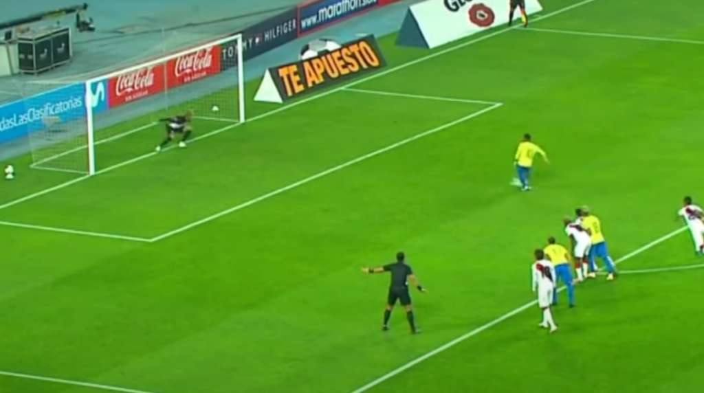 El segundo gol de Neymar de penalti