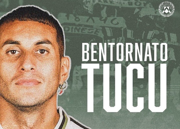 El 'Tucu' Pereyra volvió a Udinese. Twitter/Udinese_1896