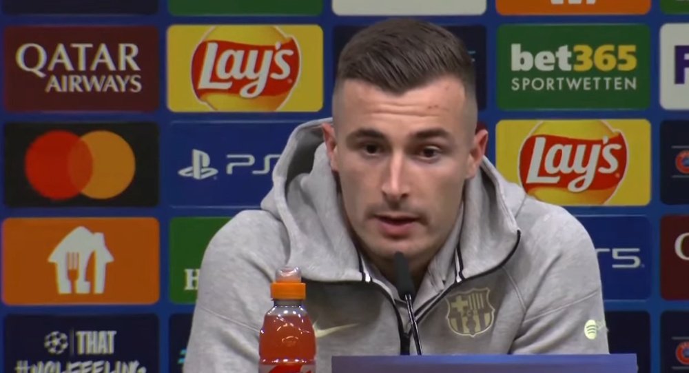 Inaki Pena spoke at a press conference on Tuesday. Screenshot/ASTV