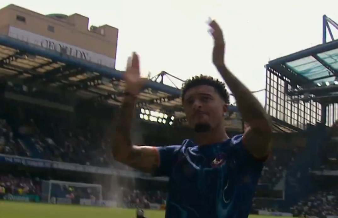 Sancho unveiled to a standing ovation from Chelsea fans