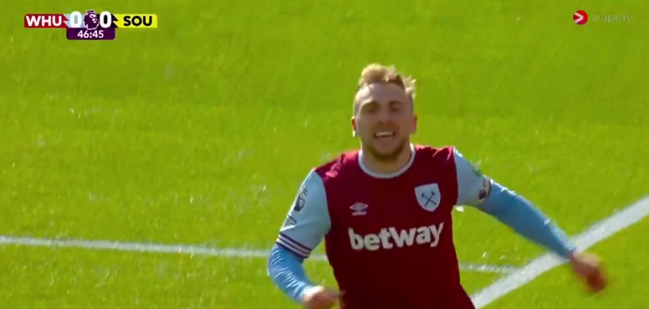 Bournemouth y West Ham empatan contra todo pronóstico. Captura/Viaplay