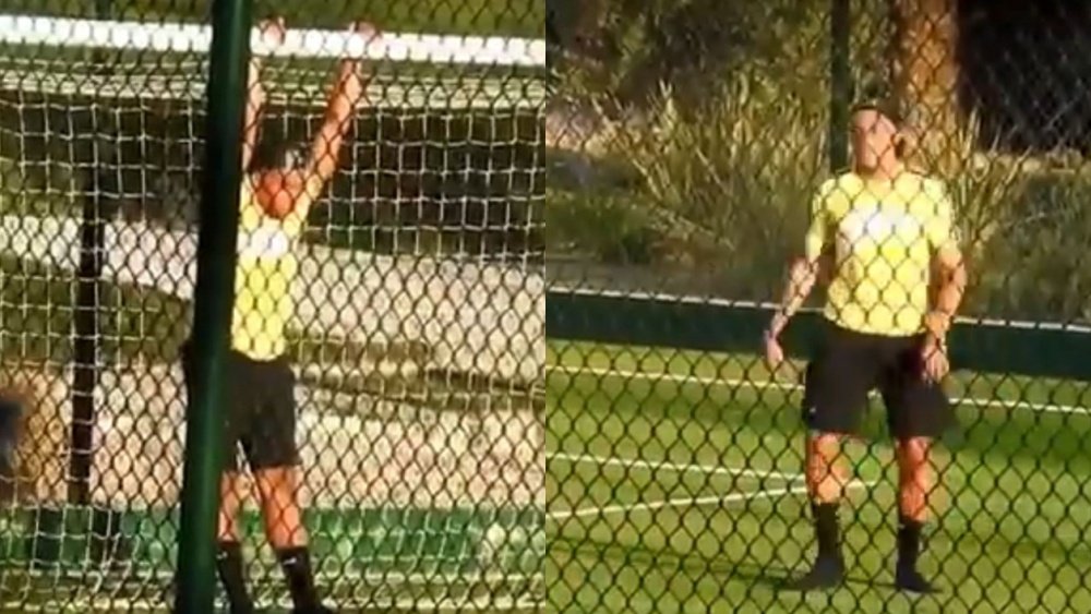 Mbappé se relajó en Ibiza jugando al fútbol. Captura/GOL