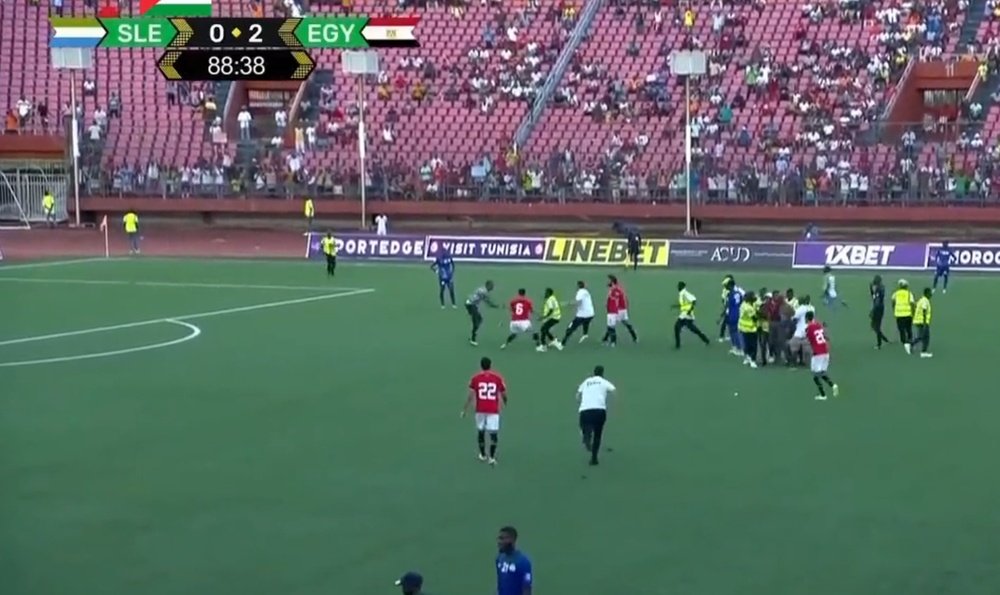 Salah attempted to be attacked in Sierra Leone. Screenshot/AYV TV