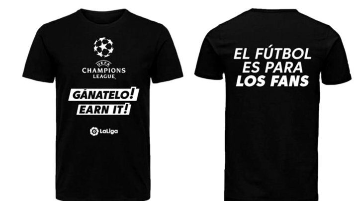 Las camisetas que lucirán algunos clubes de LaLiga en contra de la Superliga