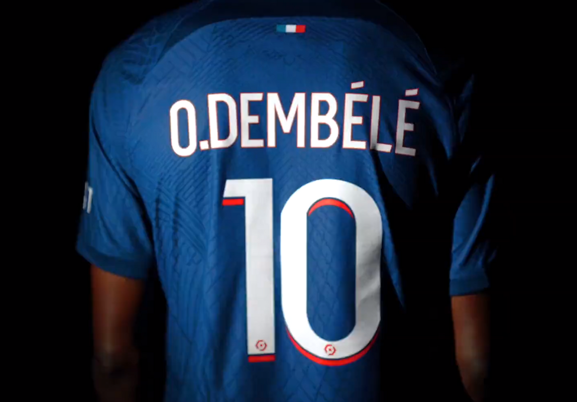 Ousmane Dembélé Est Le Nouveau Numéro 10 Du PSG