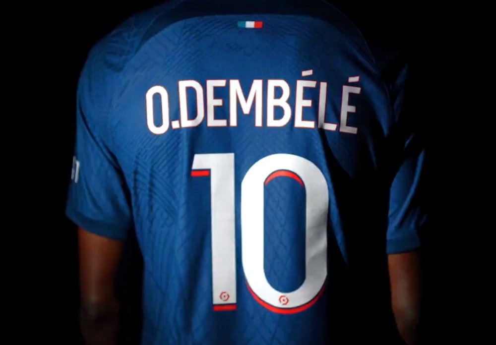 Dembélé assume o peso da camisa '10' do PSG. PSG_inside