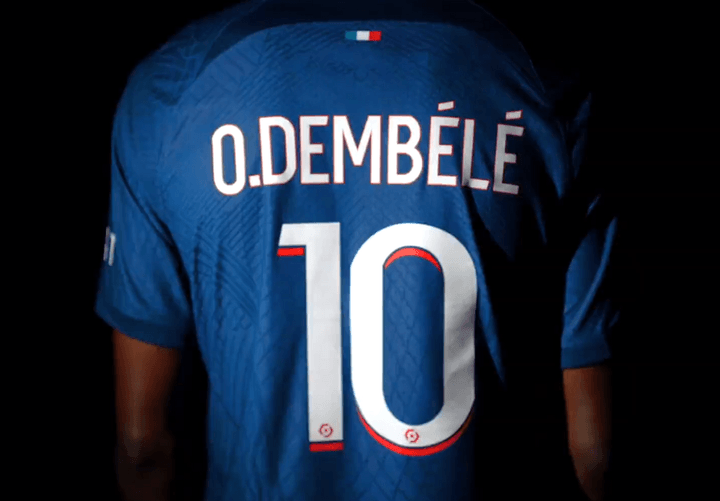 Ousmane Dembélé est le nouveau numéro 10 du PSG