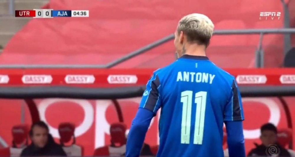 Antony is being watched by the big guns. Screenshot/ESPN