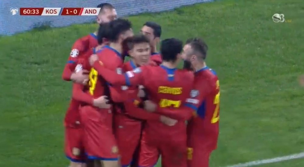 Kosovo y Andorra empataron 1-1. Captura/SuperSport3Digitalb