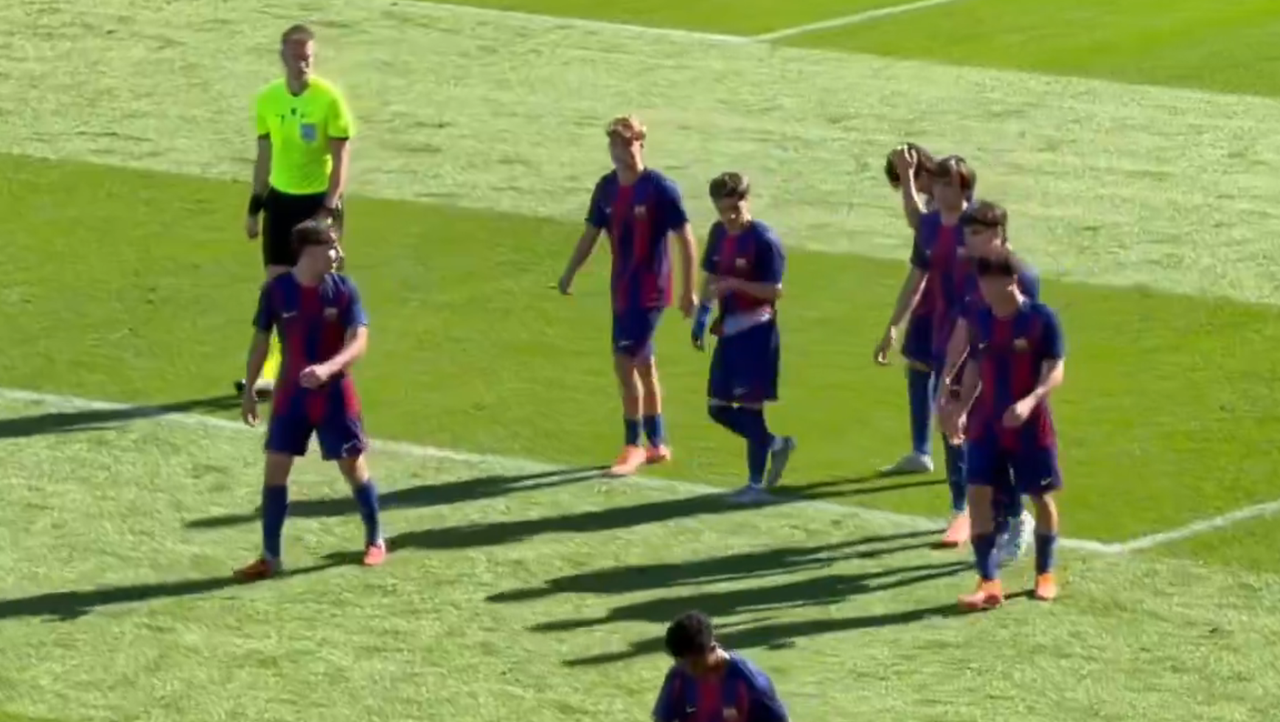 Pleno contundente del Barça en la Youth League