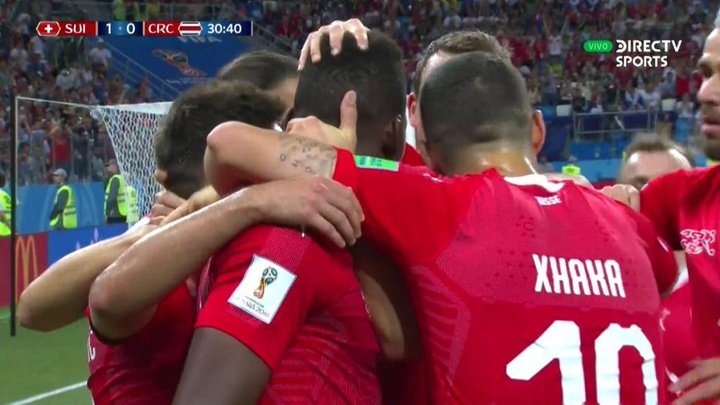 Dzemaili fired home to give Switzerland the lead