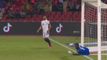 Salah marcó el gol de la victoria para Egipto. Captura/beINSports