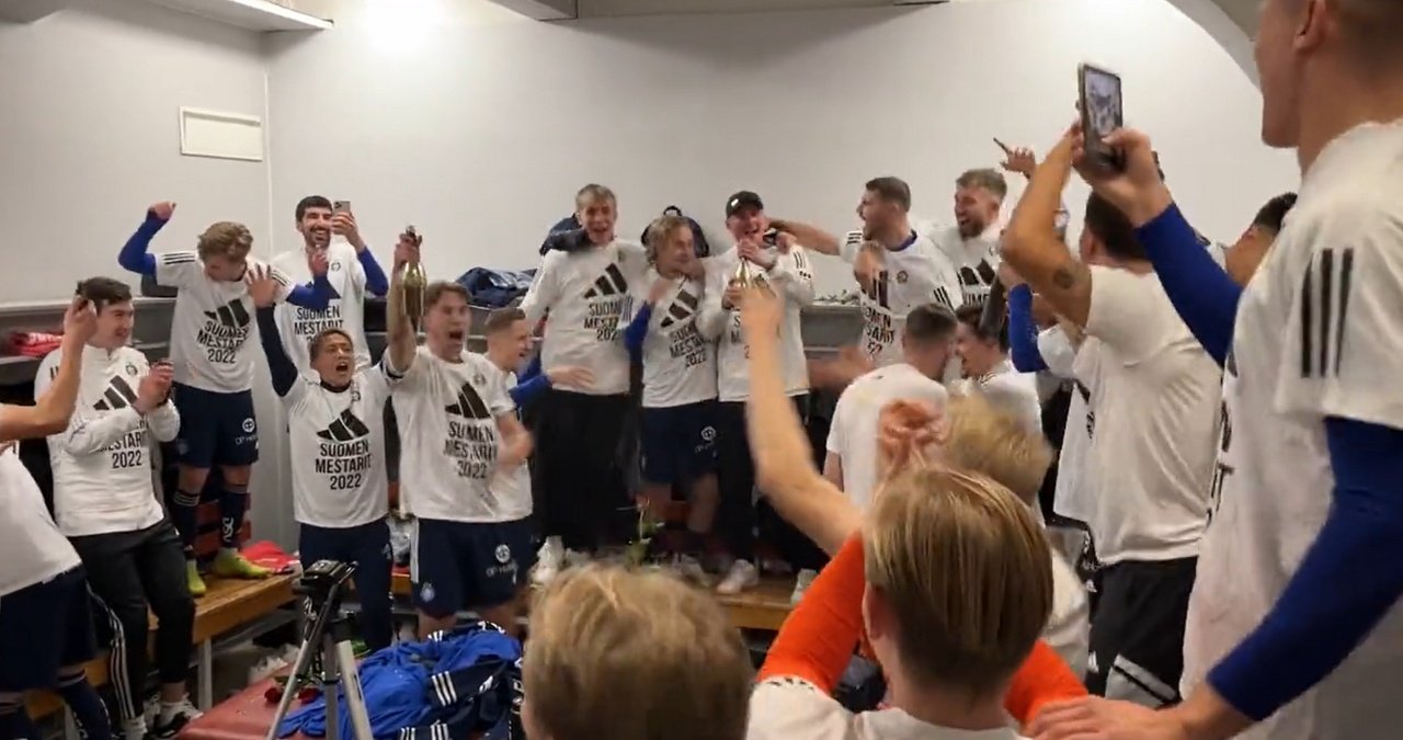 El HJK Helsinki, campeón de la Liga Finlandesa. Captura/hjkhelsinki