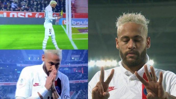 L'hommage de Neymar à Kobe Bryant pendant le match