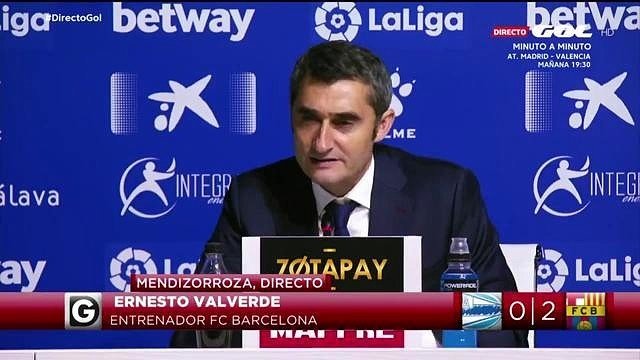 Valverde habló sobre la suplencia de Messi. Captura/GolTV