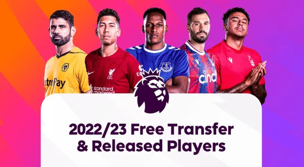 La Premier League anunció los futbolistas que serán libres a partir de julio. Captura/PremierLeague