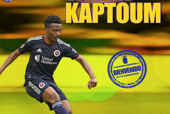 Wilfrid Kaptoum, nuevo jugador de la UD Las Palmas hasta final de temporada. El jugador camerunés llega libre procedente del New England y regresa al fútbol español.